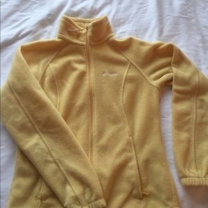 Yellow zip up